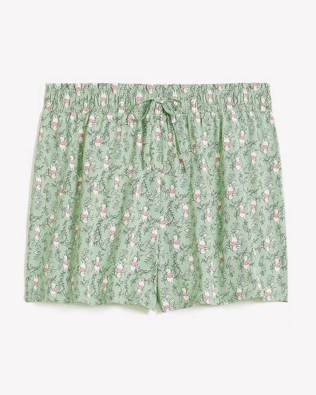 Short boxer vert fleuri de Winnie l'Ourson - ti Voglio