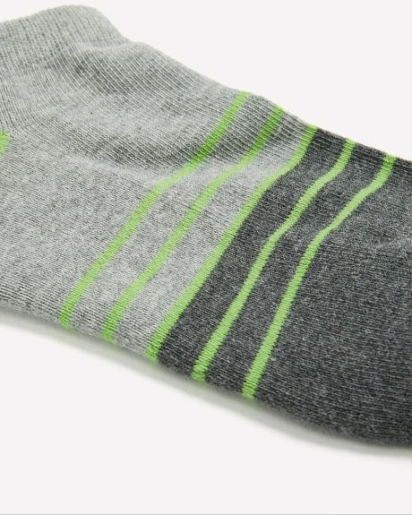 Multi-Striped Socks, Pack of 3 - Active Zone