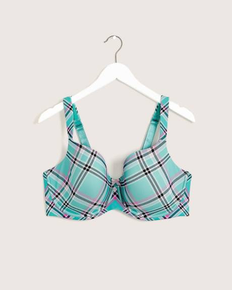 Soutien-gorge contour à imprimé carreauté, avec armatures - ti VOGLIO