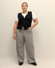Pull-On Wide-Leg Pant - Addition Elle
