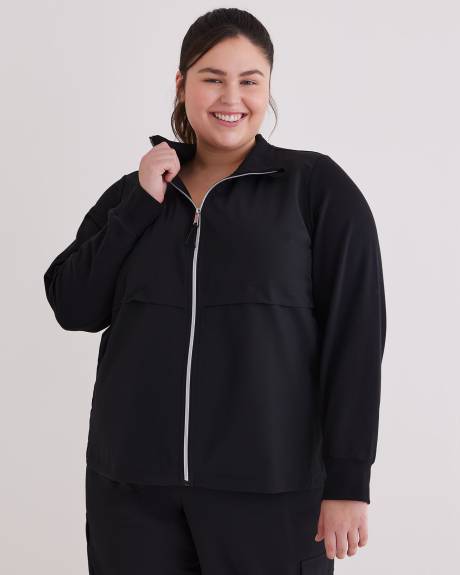 Mock-Neck Zipped Jacket - Active Zone