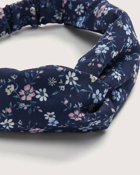 Bandeau souple à imprimé fleuri