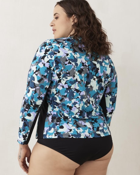 Maillot de bain rashguard à imprimé floral - Active Zone