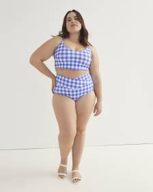 High-Waisted Criss Cross Swim Brief