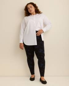 Responsible, Blurred Floral-Print Fashion Legging