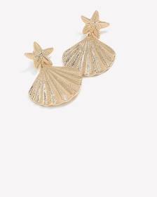 Grosses boucles d'oreilles coquillage