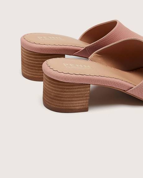 Extra Wide Width, Block Heel Mule Sandal