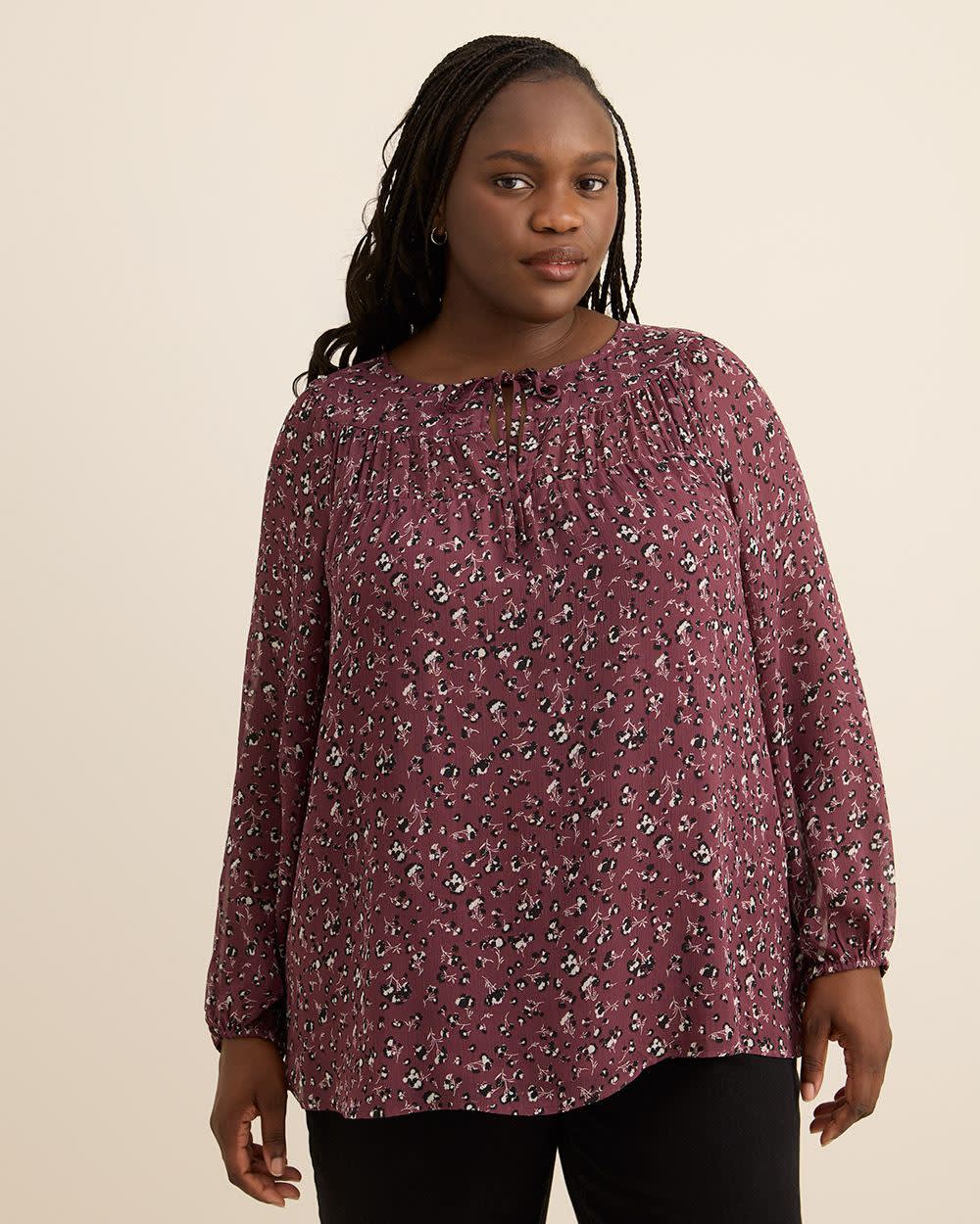 Shirred Swing Blouse Shirred Swing Blouse