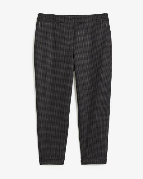 Pantalon carreauté essentiel en pointe de Rome à jambe fuselée