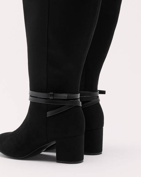 Extra Wide Width, Tall Boot with Wrap-Around Strap
