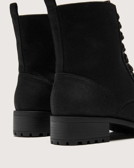 Extra Wide Width Military Lace-Up Boots - Addition Elle