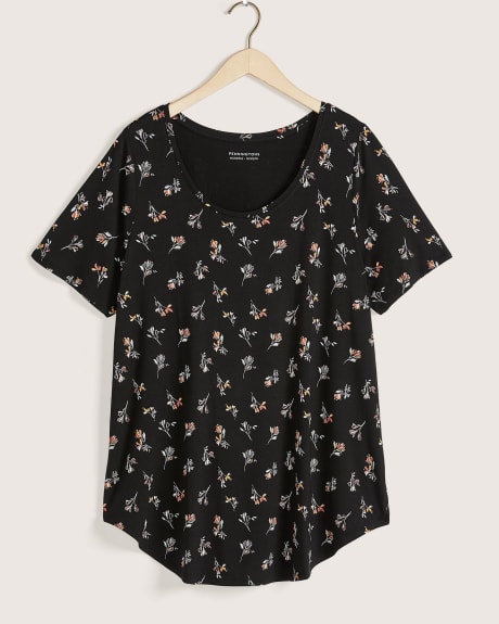 Modern Fit Short Sleeve Scoop Neck Tee, Printed - In Every Story