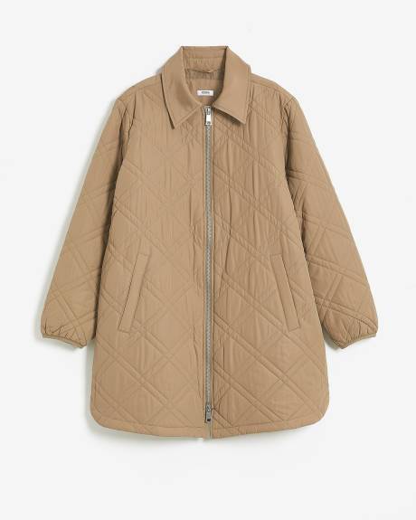 Responsible, Quilted High-Low Jacket
