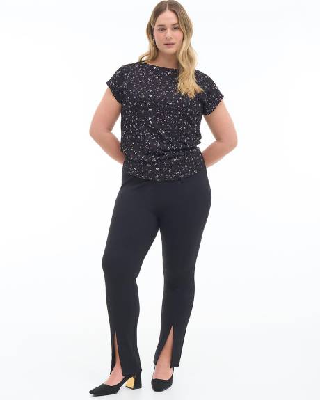 Knit Top with Crochet Details - Addition Elle