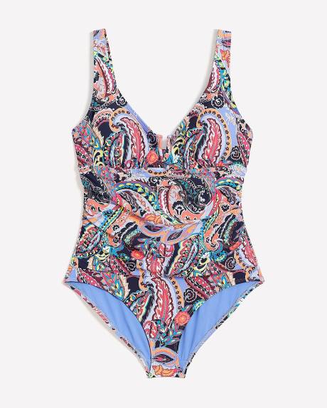 V-Wire One-Piece Bathing Suit - Anne Cole