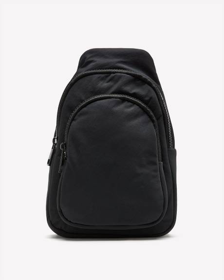 Nylon Sling Bag with Contrast Strap - Active Zone