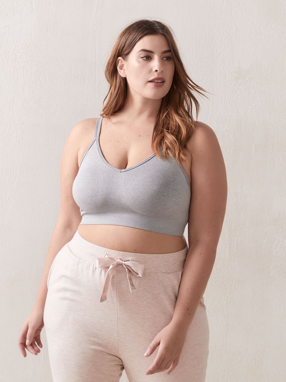 Bralette sans coutures, style chevron