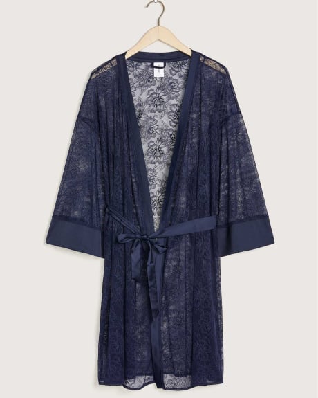 Boudoir Lace Dressing Gown - Déesse Collection
