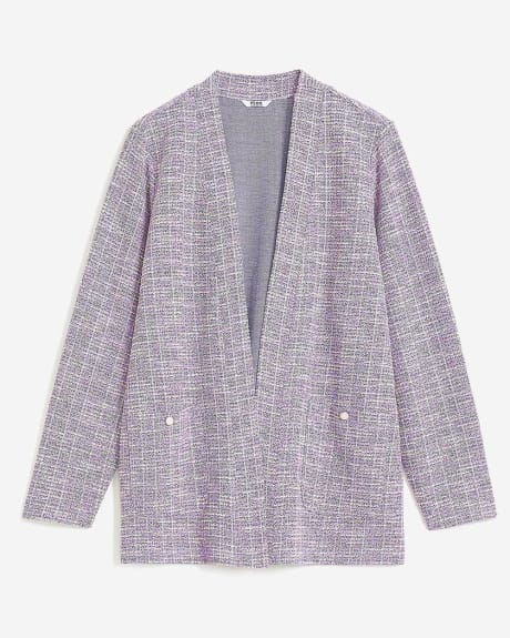 Long-Sleeve Knit Cardigan with Pockets