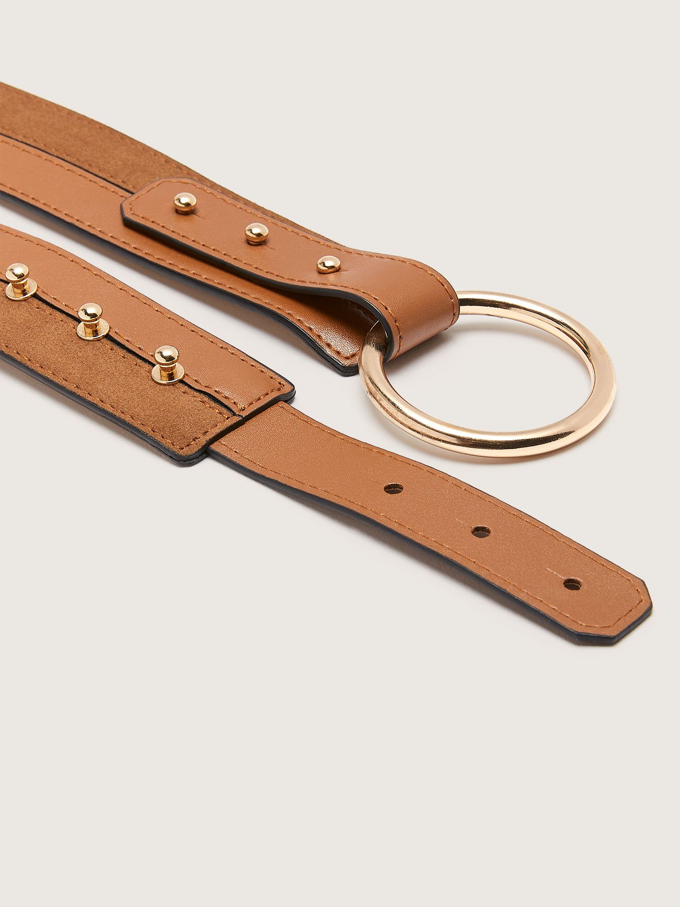 Studded Faux Suede O Ring Belt Addition Elle Penningtons