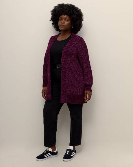 Chenille Open Tunic Cardigan