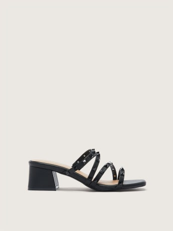Extra-Wide Width, Strappy Heel Sandal with Studs