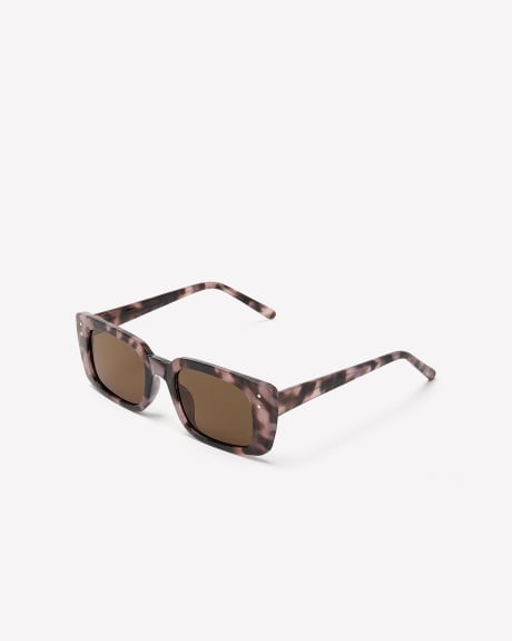 Tortoise Rectangular Sunglasses