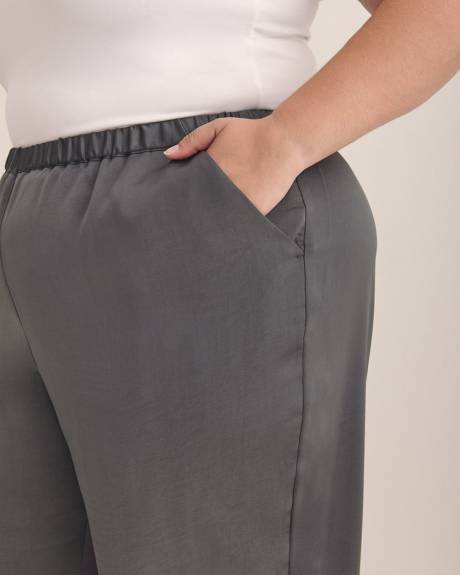 Satin Wide-Leg Pant