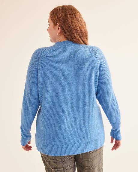 Pointelle Sweater with Scallop Edges