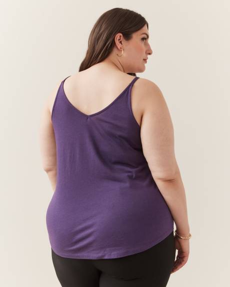 Cotton Blend Sleeveless Relaxed-Fit Cami