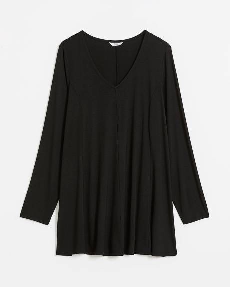 V-Neck Tunic with Princess Seams