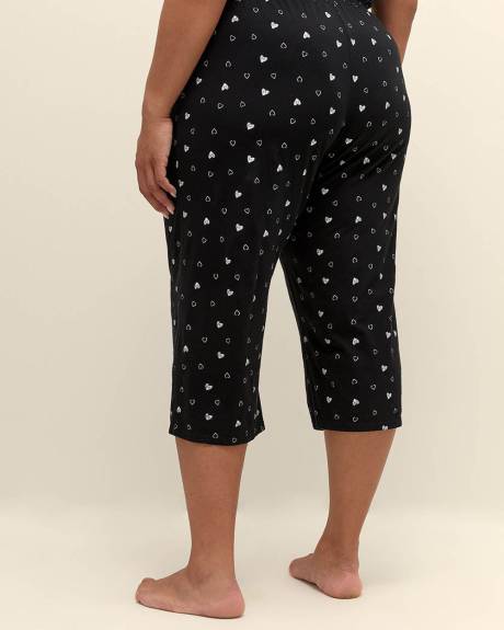 Cotton Jersey Printed Pyjama Capri - ti Voglio