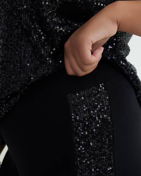 Responsible, Black Legging with Sequins - PENN. Essentials
