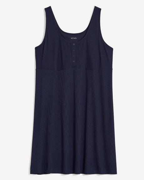 Ribbed Sleeveless Nightdress - ti Voglio