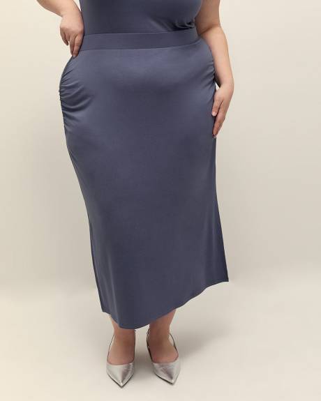 Responsible, Ruched Midi Skirt