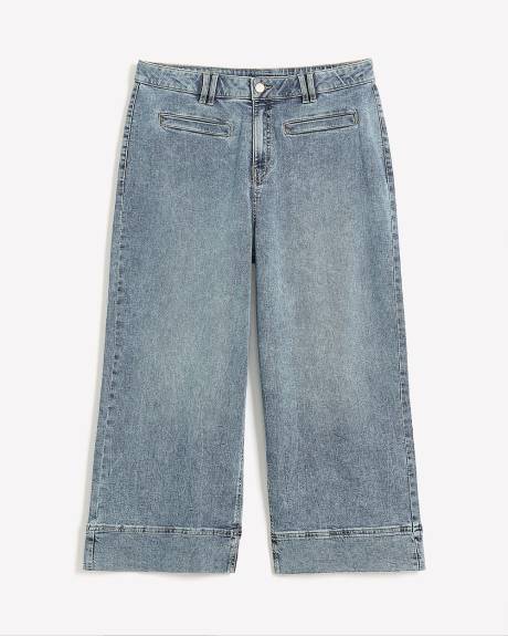 Responsible, Curvy-Fit Wide-Leg Cropped Jeans - Addition Elle