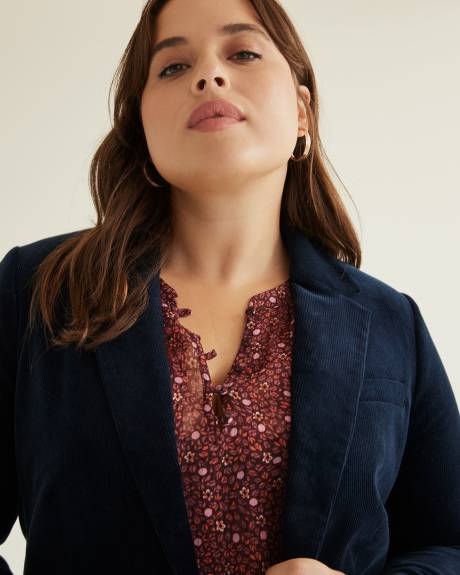 Navy Corduroy Blazer