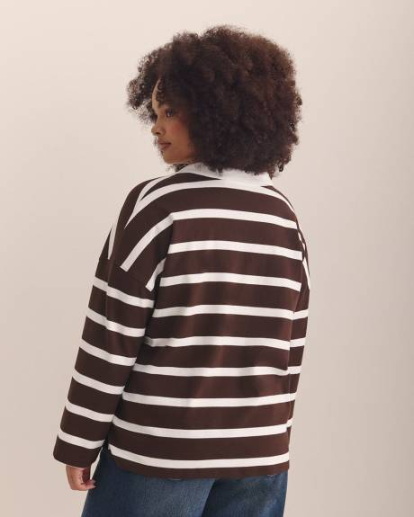 Pull polo rayé