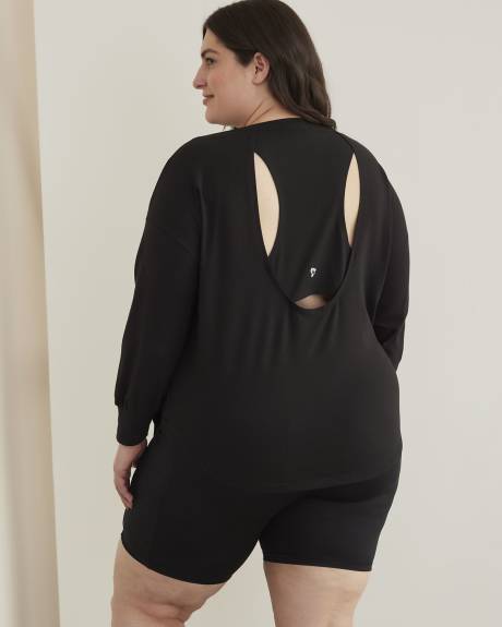 Pull à manches longues avec dos nageur superposé - Active Zone