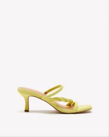 Penningtons Extra Wide Width Twist Strap Sandal with Kitten Heel Charlock Printed 7WW