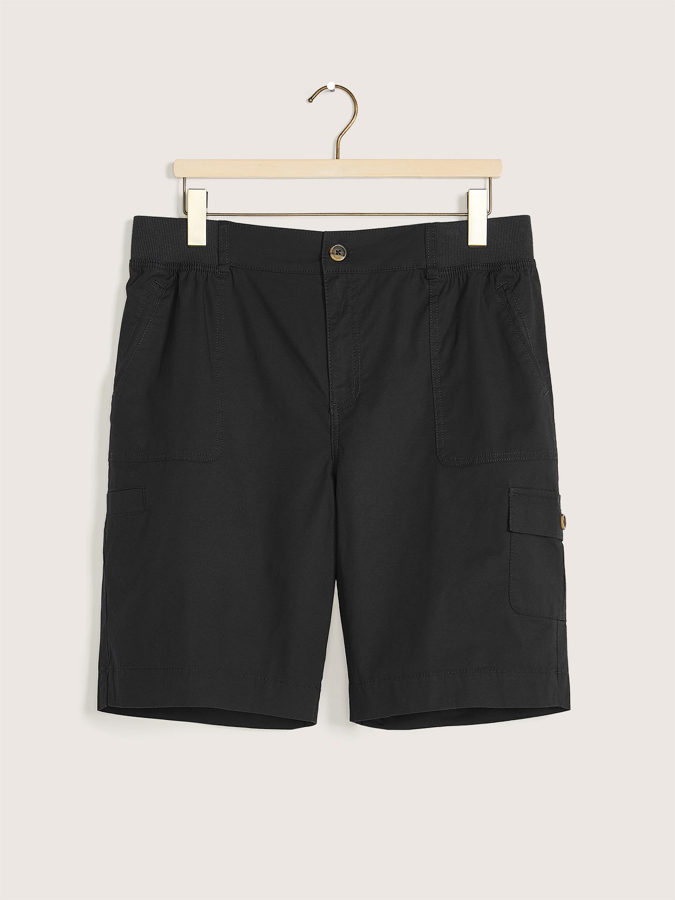 Cotton Cargo Pocket Bermuda Shorts