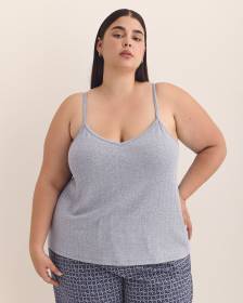 Camisole en pointelle côtelée avec soutien-gorge intégré - ti Voglio