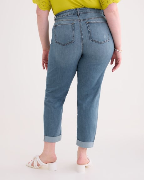 1948-Fit High-Rise Rolled Hem Jeans, Light Wash - d/C JEANS