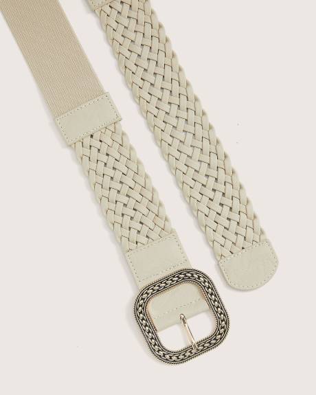 Ceinture tressée avec dos élastique
