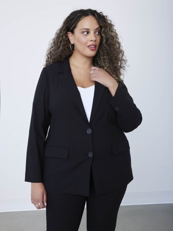Plus discount black blazer