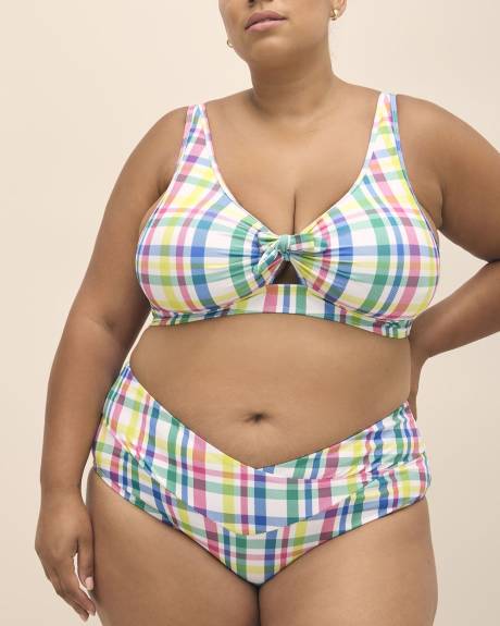 Annie Knotted Bikini Top with Keyhole - Nana The Brand