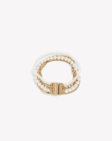 Pearl Bracelet with Magnet Closure