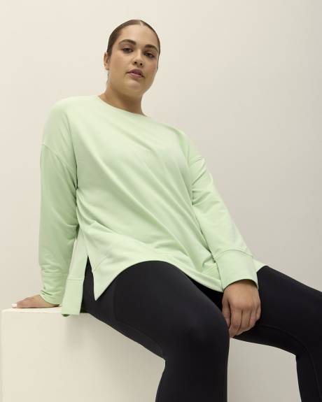 Haut tunique à col rond en tricot français - Active Zone