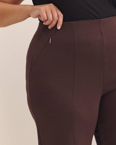 Pantalon essentiel en pointe de Rome à jambe évasée, petite, tissu responsable