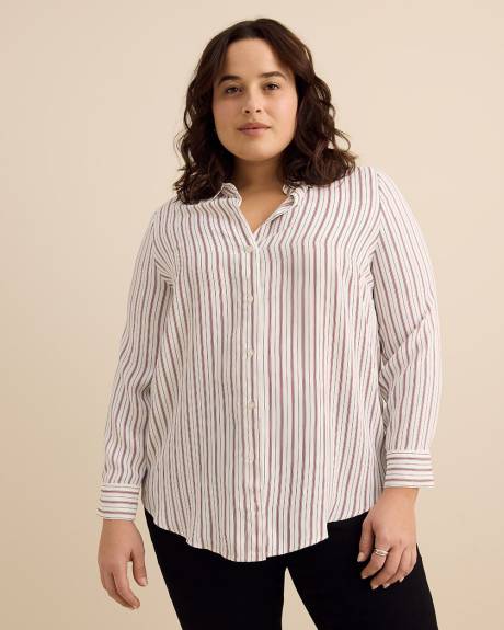 Striped Buttoned Down Tunic